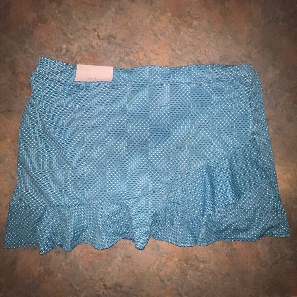 Lady Hagen‎ XXL Ruffle Skort Blue Geometric Pattern - Picture 1 of 9